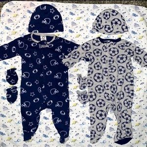 Gerber Baby Boy 2 Pack Sleep N Play Footie